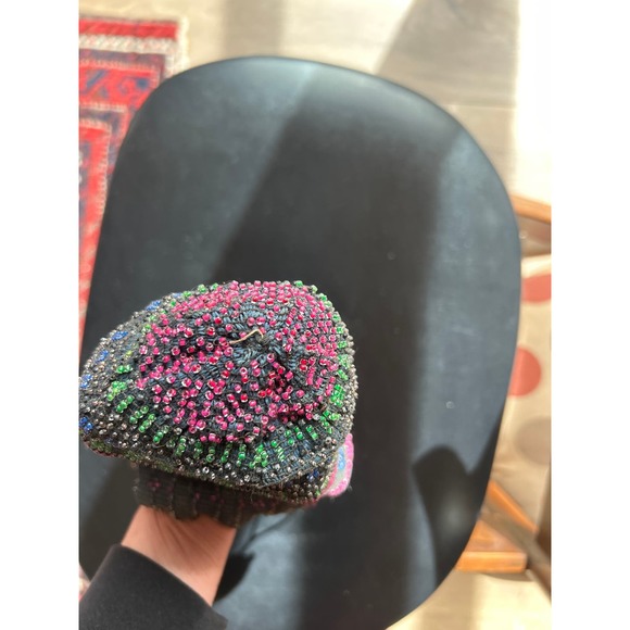 Antique Glass Beaded Purse Edwardian or 1920's - Picture 8 of 8